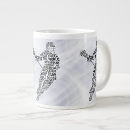 Lacrosse Player Ord Art, Lax Jumbo Mugg