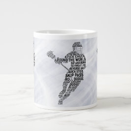 Lacrosse Player Ord Art, Lax Jumbo Mugg