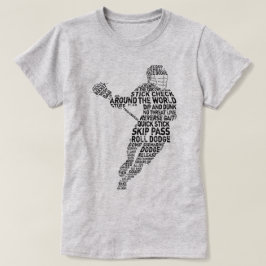 Lacrosse Player Ord Art Wordle T Shirt