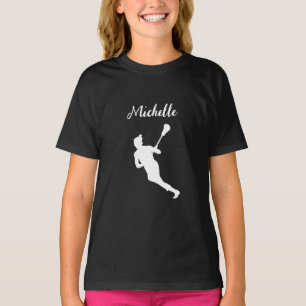 Lacrosse Player Personlig Namn T Shirt