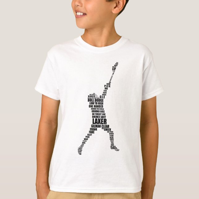 Lacrosse Player T Shirt (Framsida)