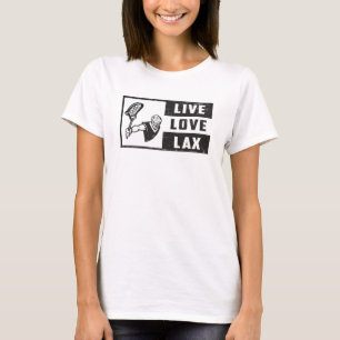 Lacrosse Player Team Live Kärlek Lax Funny Gift Id T Shirt