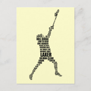 Lacrosse Player-vykort Vykort
