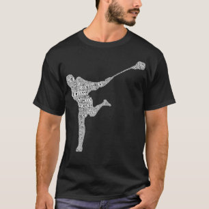 Lacrosse Player Youth Kids Boys Manar T Shirt