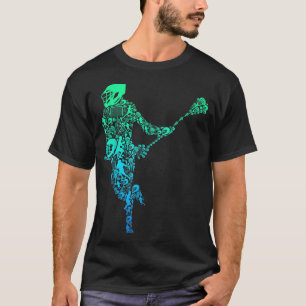 Lacrosse Player Youth Manar Boys Kids T Shirt