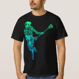 Lacrosse Player Youth Manar Boys Kids T Shirt