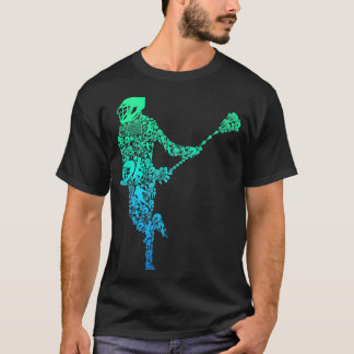 Lacrosse Player Youth Manar Boys Kids T Shirt