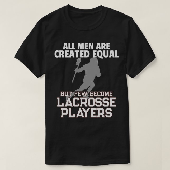 Lacrosse Players All Manar Skapat Equal T Shirt (Design framsida)