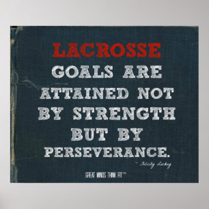 Lacrosse Poster för Perseverance!