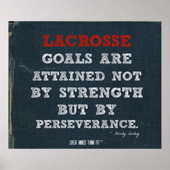 Lacrosse Poster för Perseverance! (Framsidan)