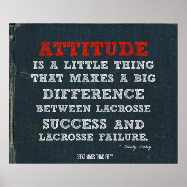 Lacrosse Poster med Attitude! (Framsidan)