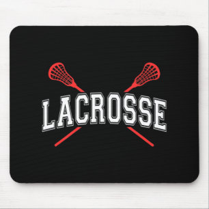 Lacrosse Red Crossed Sticks for Youth or vuxen Musmatta