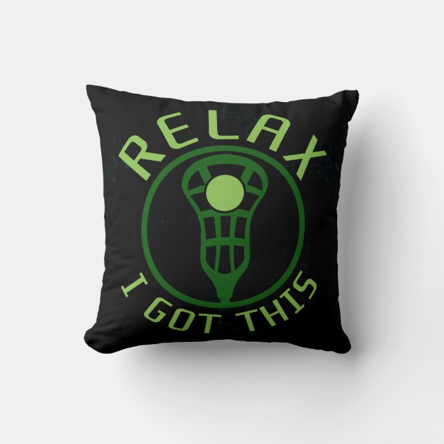 Lacrosse ReLAX Pillow för Anpassningsbarna namn &  Kudde (Framsida)