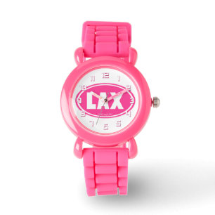 Lacrosse Rosa LAX oval handklocka Armbandsur