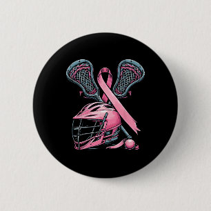 Lacrosse Rosa Ribbon Breast Cancer Awareness Sport Knapp