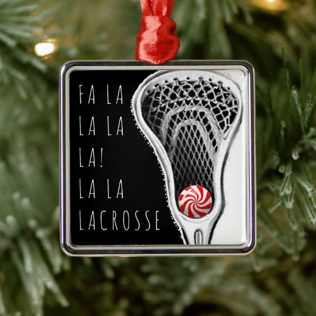 Lacrosse-samlarobjekt jul julgransprydnad metall (Träd)