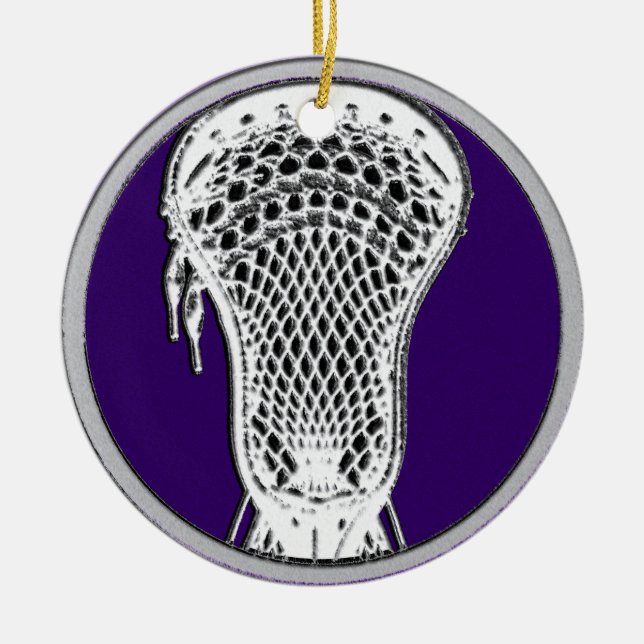 Lacrosse-samlarobjekt Julgransprydnad Keramik (Framsidan)