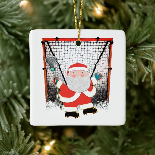 Lacrosse samlarobjekt julgransprydnad keramik (Träd)