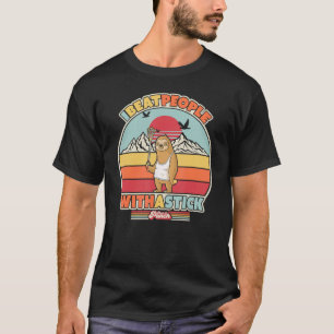 Lacrosse sengångare skjorta. Retro stil jag slår m T Shirt
