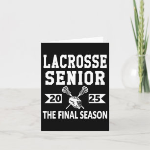 Lacrosse Senior 2025 High School Senior Night Grad Kort