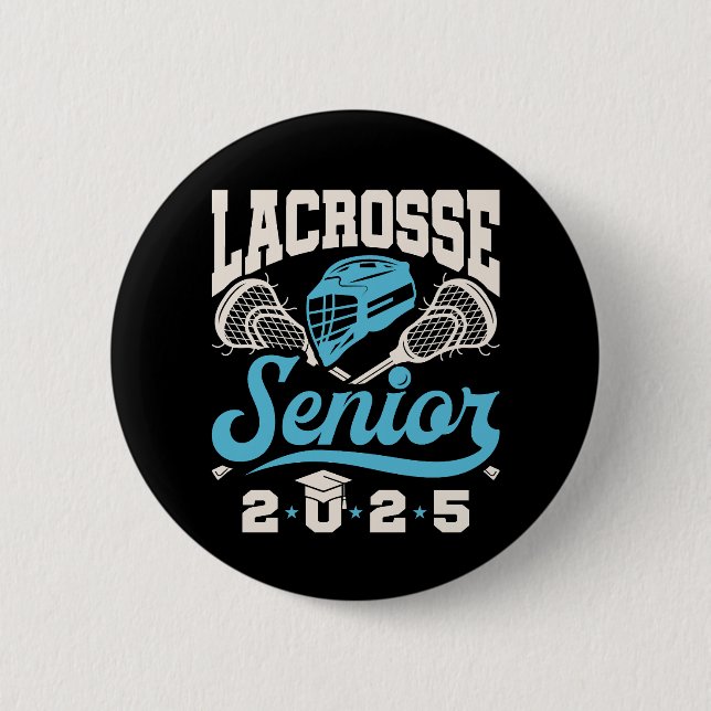 Lacrosse Senior Class of 2025 Studenten Knapp (Framsida)