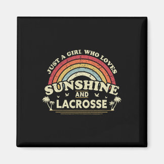Lacrosse Shirt. En flicka som Kärlek solsken och l Magnet