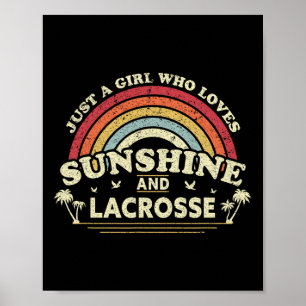 Lacrosse Shirt. En flicka som Kärlek solsken och l Poster