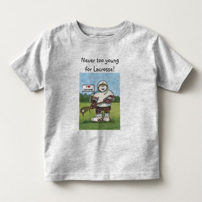 Lacrosse Småbarn Shirt Tee Shirt (Framsida)