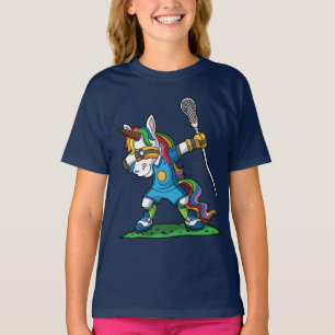 Lacrosse som baddar den SLAPPA Unicornklicken T Shirt