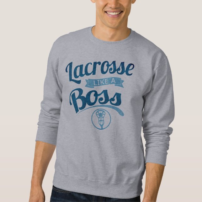 Lacrosse som en Chef-tröja Sweatshirt (Framsida)