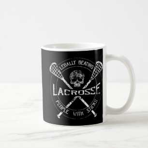 Lacrosse som lagligen slår människor med sticks-Ro Kaffemugg