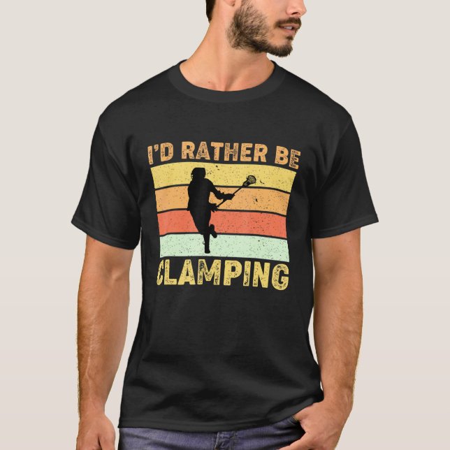 Lacrosse-spelarcache-ID:t kopieras i stället T Shirt (Framsida)