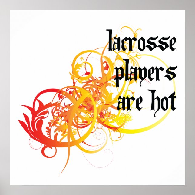 Lacrosse-spelare är Hett Poster (Framsidan)