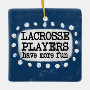 Lacrosse-spelare har mer Roligt för ornament
