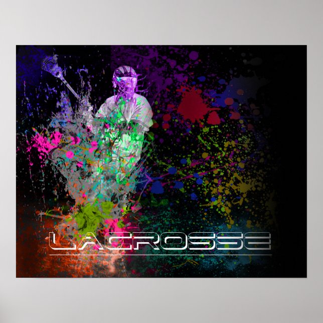 Lacrosse Splatter-uppslag poster (Framsidan)