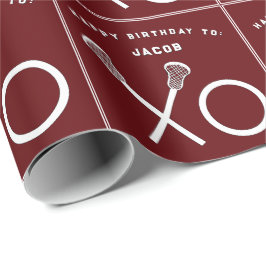 Lacrosse Sport Födelsedag Presentpapper