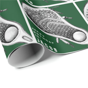 Lacrosse Sport Födelsedagspresent Presentpapper