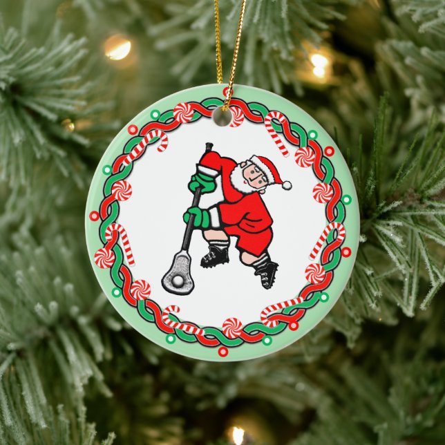 Lacrosse Sport Julgransprydnad Keramik (Träd)