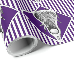 Lacrosse Sport Lila Presentinsvepappret Presentpapper