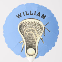 Lacrosse Sport Ljusblå Ballong