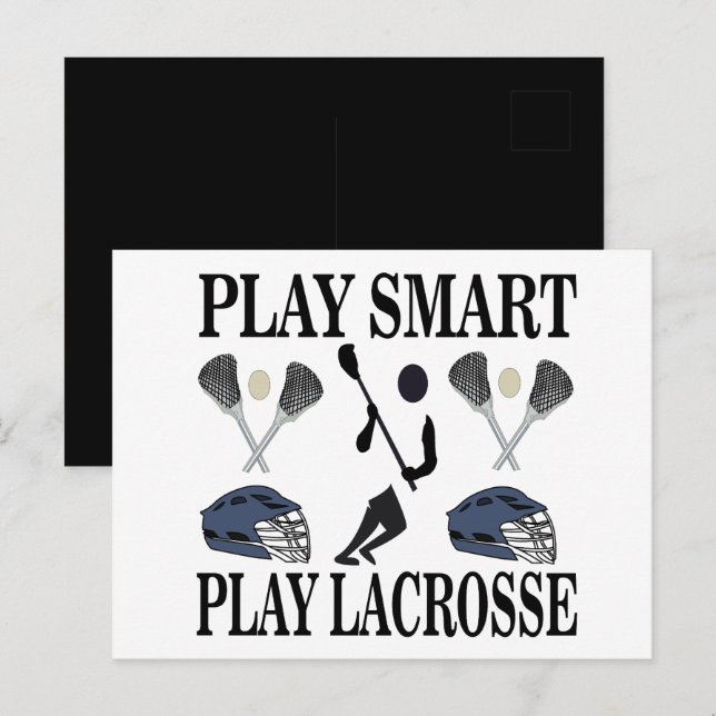 Lacrosse Sport Vykort (Fram/baksida)