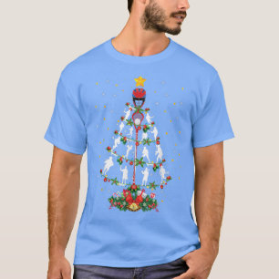 Lacrosse Sports Älskare Julafton Santa Hat Lacross T Shirt