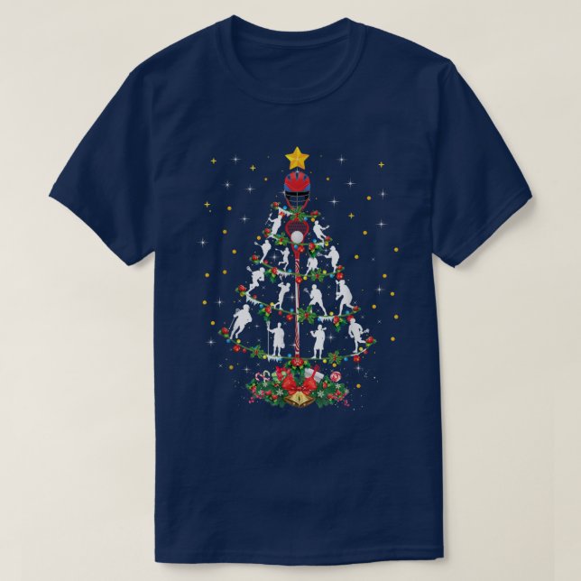 Lacrosse Sports Älskare Julafton Santa Hat Lacross T Shirt (Design framsida)