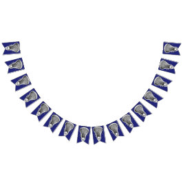 Lacrosse Sports Blue Bunting Flaggor