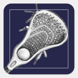 Lacrosse Sports Classic Rund Klistermärke