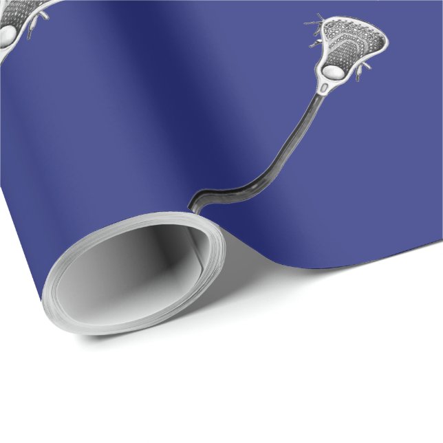 Lacrosse Sports Gift Presentpapper (Rullad Hörn)