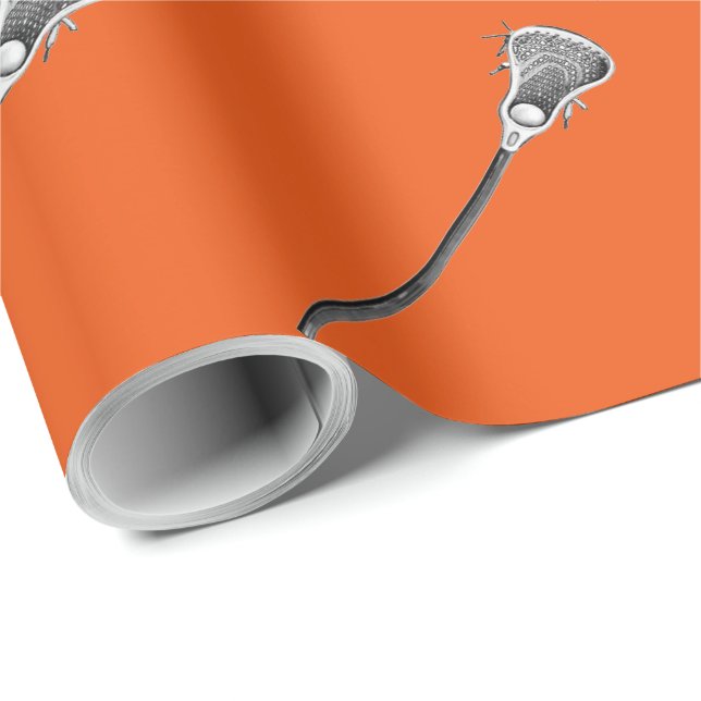 Lacrosse Sports Gift Presentpapper (Rullad Hörn)