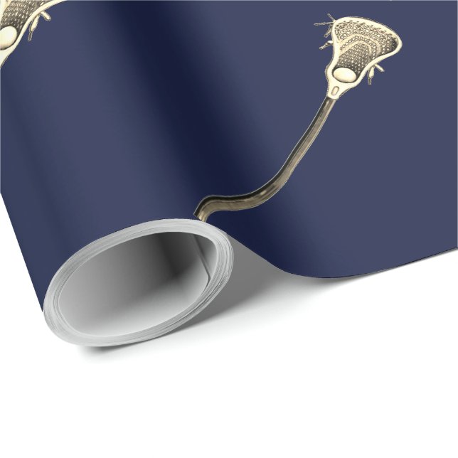 Lacrosse Sports Gift Presentpapper (Rullad Hörn)