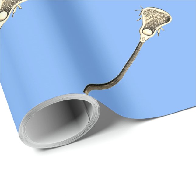 Lacrosse Sports Gift Presentpapper (Rullad Hörn)