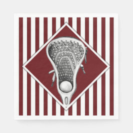 Lacrosse Sports Maroon Pappersservett